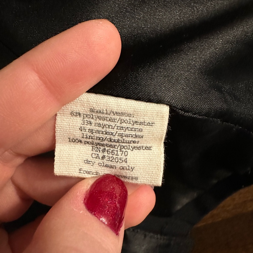 Silence And Noise Black Open Blazer With 3/4 Roll… - image 3